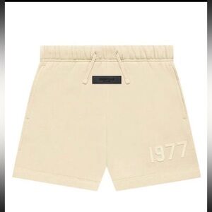 fear of god essentials shorts kids size 14/16